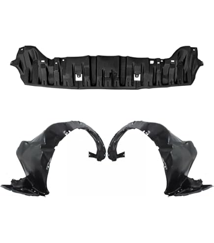 TRQ Inner Fender Liner – Front Left Driver Side For 2012-2014 Toyota Prius V | Black Plastic Replacement Part