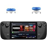Hzxkqmil Joystick Caps Thumbsticks Grips Extender for Steam Deck Console | Thumb Sticks Caps 1 High-Rise &amp; 1 Mid-Rise Concave Joysticks Height Increase Accessories for Steam Deck Handheld (Blue)