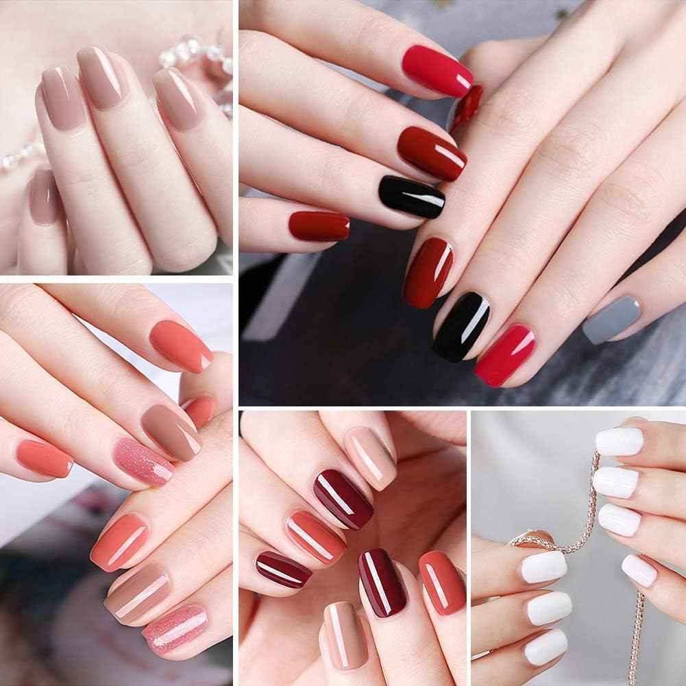 OKCOIN No Wipe Top Coat and Base Coat Set, 10ml UV LED Soak Off High Glossy and Shiny Finish New Upgraded Formula Long-Lasting Base Top Coat for Home DIY and Nail Salon: Health & Personal Care