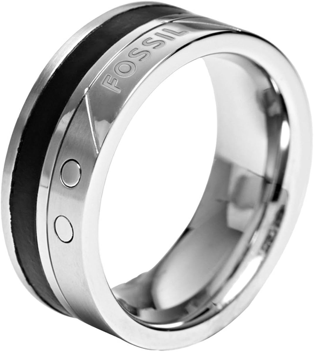 Fossil JF00541040-11.5 Stainless Steel Ring Size X: Amazon.co.uk: Jewellery