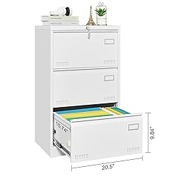 Ball & Cast 3 Drawer Lateral File Cabinet with Lock