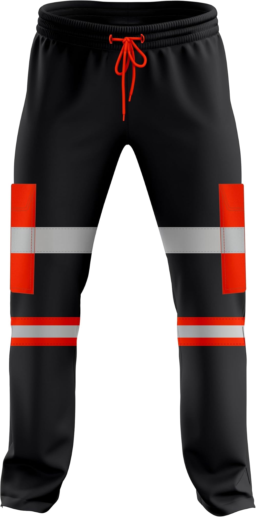 mymixtrendz Mens Hi Vis Two Tone Reflective Tape Cuffed Workwear Jogging