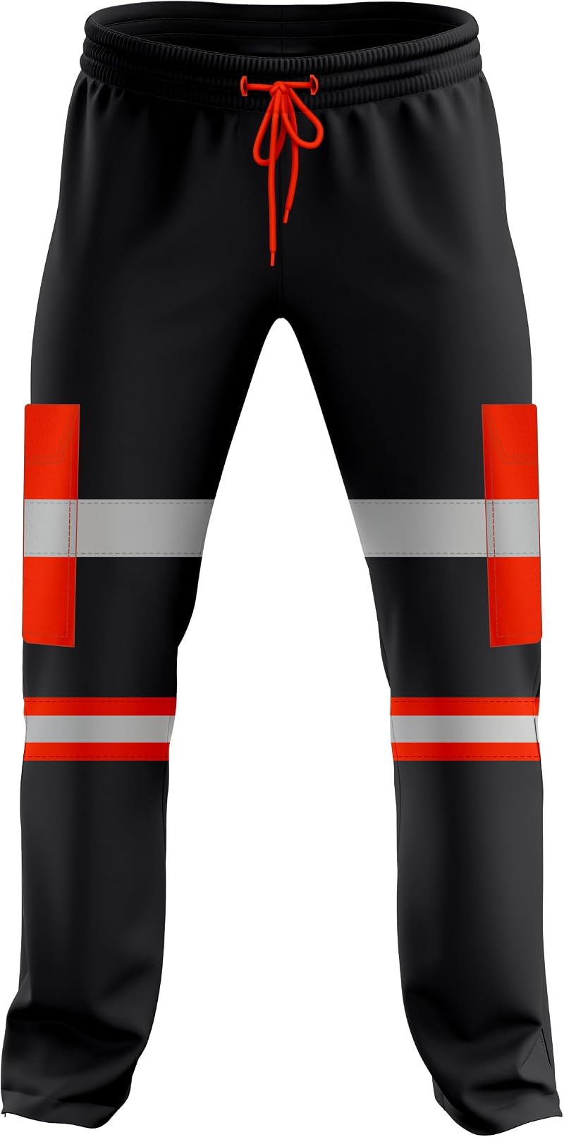 mymixtrendz Mens Hi Vis Two Tone Reflective Tape Cuffed Workwear Jogging