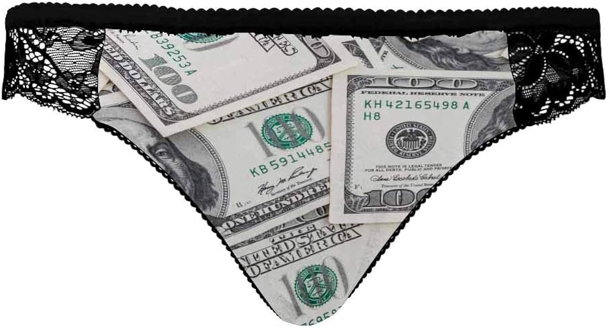 InterestPrint Women Lace Underwear Low Waist Brief Soft Panties One