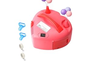 HXHWISE Balloon Pump,Portable Dual Nozzle 110V 600W Electric Balloon Blower Air Pump Balloons Inflator for Balloon Decoration,Balloon Arch, Balloon Column Stand, Party