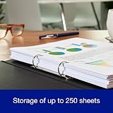 Oxford A4 Ring Binders Leaves Pattern 3 Pack 40 mm Spine 250 Sheets view 3