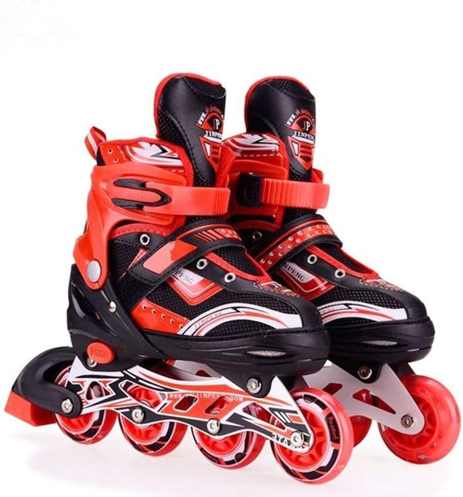 Hebrik PU with Aluminum-Alloy Skating, Skateboarding, Scooters & Accessories, Red, 6 -14 Years