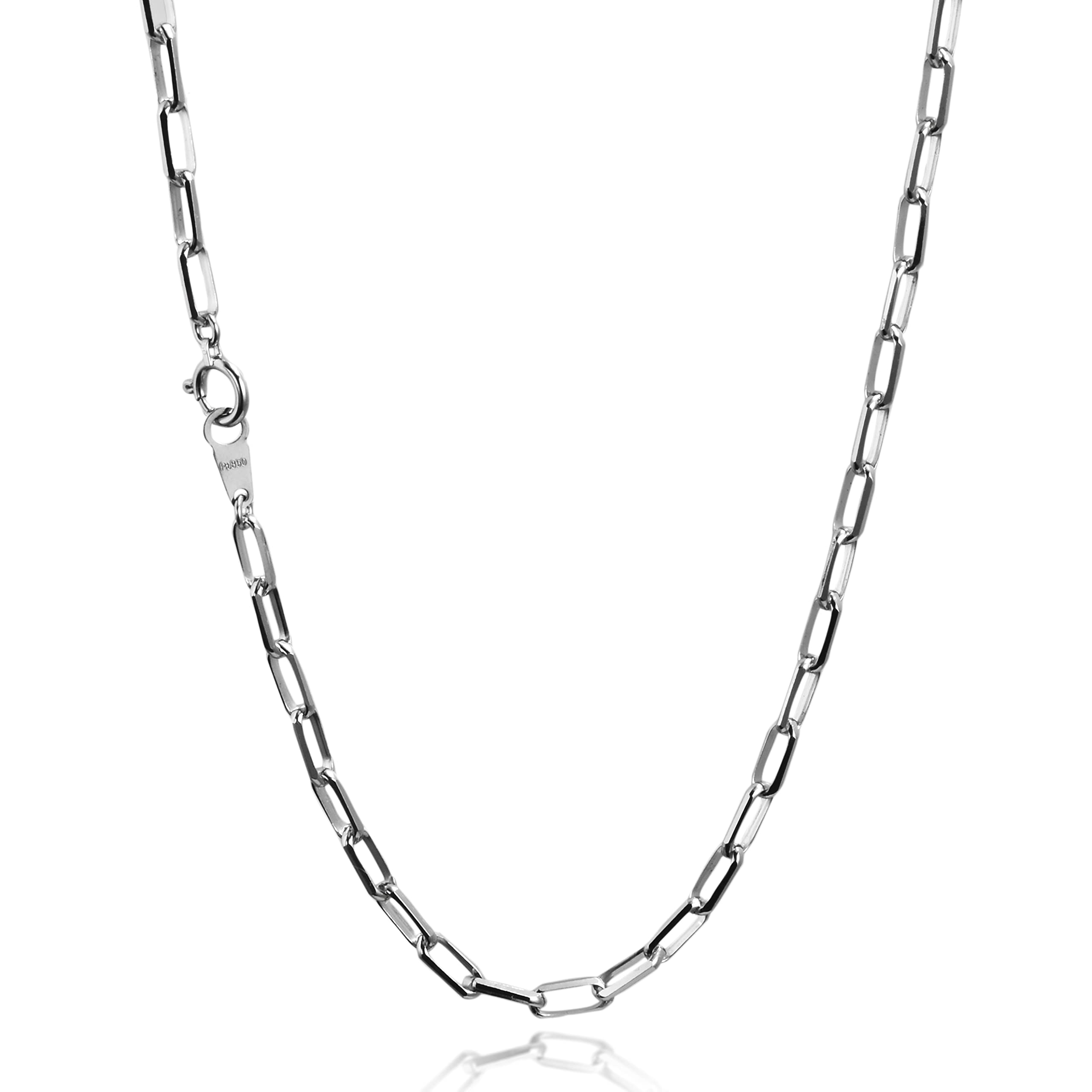 [スペランツァ] Pt850 プラチナ リンクチェーン ネックレス 3mm幅 50cm 選べるサイズ 引輪 ユニセックス チェーン商品画像
