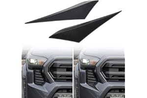 LACHTEM 2 Pcs Front Side Grille Patch Decor for T'oyota Tacoma 2026 2025 2024 Custom Truck Style for 4th Gen Tacoma Accessories Dent Protection Silcone Front Headlight Grille Decals 3M Tape