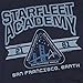 Popfunk Star Trek Retro Starfleet Academy T Shirt & Stickers (X-Large) Blue