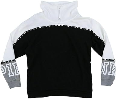 black and white victoria secret hoodie