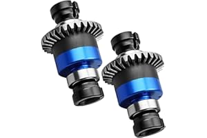 QNHEAY Assembled Differential 30T 0.8Mod V2 Fit for 1/18 ARRMA GROM Typhon Granite GROM Mini Mojave GROM 2S, 2PACK Blue