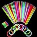 Wall2wall Neon Light Up Glow Sticks Bright Glo Lite Stix 8'' Bracelet Necklace Favors 200 Pcs Pack