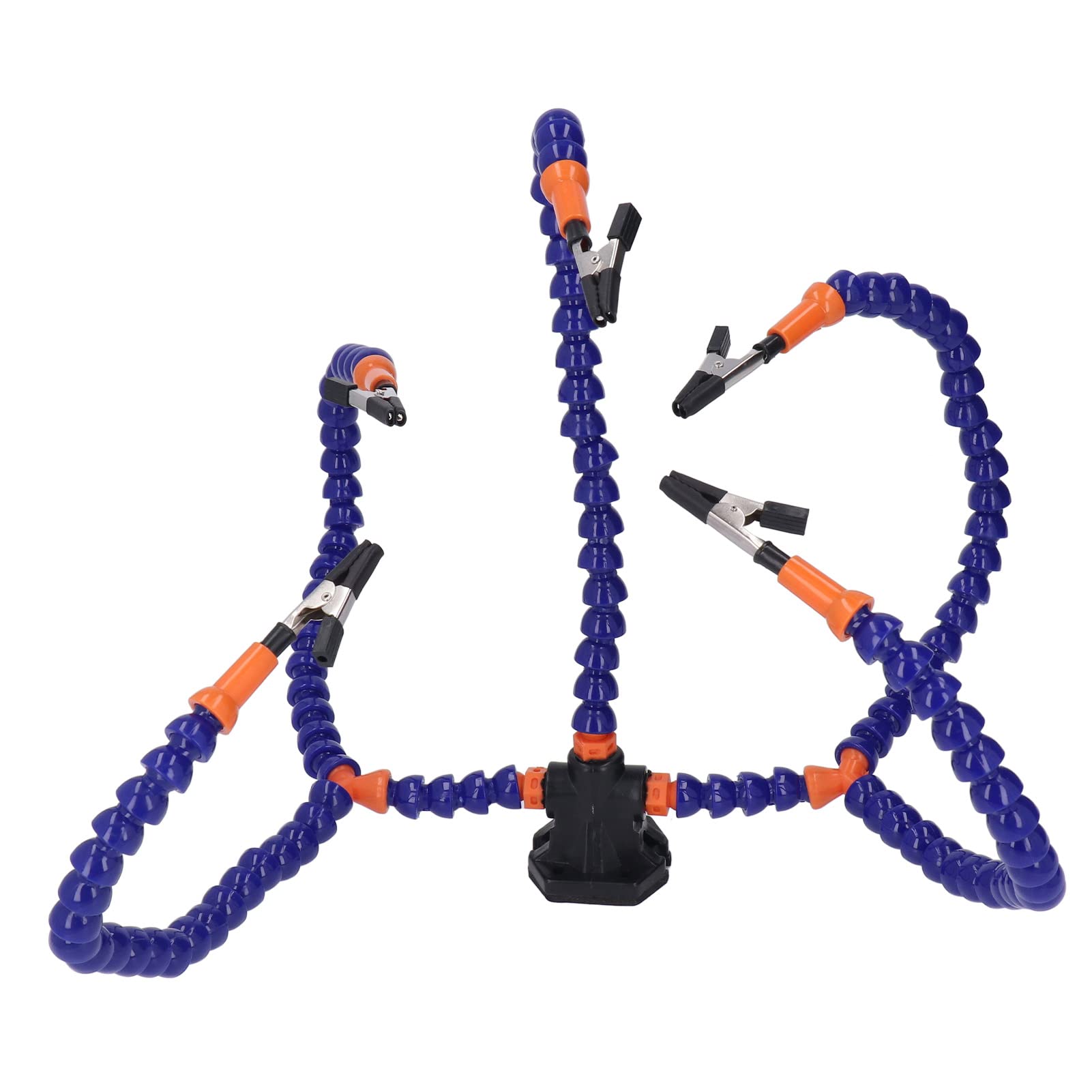 Kadimendium Soldering Helping Hands Station PCB Holder Tool Flexible Third Hand Soldering Tool for Crafts Workshop 5 Claws(Blue)