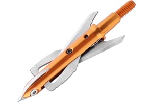 LEANPRO 6 Pack Broadheads 100 Grain Mechanical Broadheads for Compound Bow,Crossbow Hunting 2” Cutting Diameter