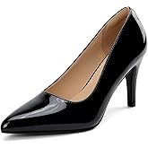 BUEUPU Women's Closed Toe Heels Dress Pointed Toe Pump Shoes