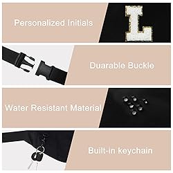 Large Fanny Pack Initial Crossbody Bag for Women