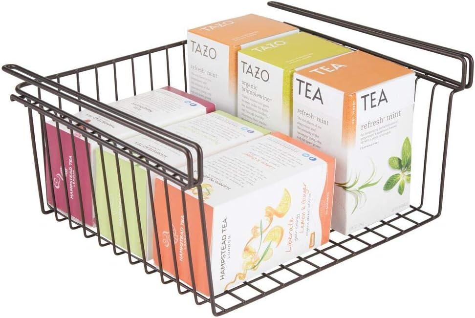 Cestas metálicas para cocina y despensa Robusta cesta colgante para