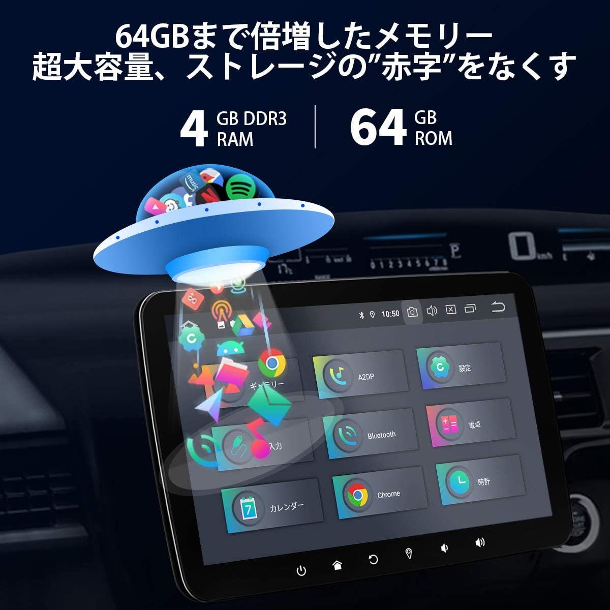 Amazon カーナビ 1din Xtrons Android10 0 車載pc 10 1インチ 大画面 Hdmi出力 カーオーディオ 6コア 4gb 64gb Bluetoothテザリング Wifi 4g Gps ミラーリング Obd2 Dvr Usb Sd 入出力 Dq101l オーディオ一体型ナビ 車 バイク