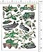 Jazzstick 10-Sheet Vehicle Flower Dinosaur Fun Sticker Value Pack Bulk 03