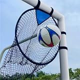 Ninoclar 2Pcs Top Bins Soccer Target Net Large Black Training Goal