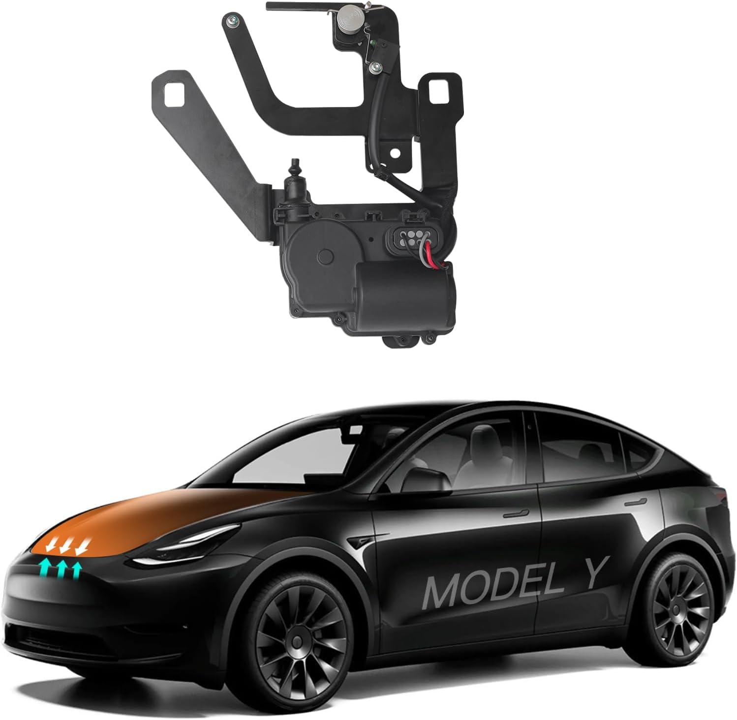 Photo 1 of Qingchijun Power Frunk Soft Closing Lock for Tesla Model Y Front Trunk Auto Close Electric Suction Cover Automatic Lock Closer Compatible with Tesla Model Y 2020-2024 (Tesla Model Y Soft Close Frunk)