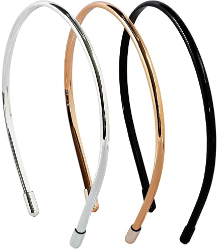 Amazon.com : L. Erickson Metal Wave Headband 4-Pack - Gold  display picture 3