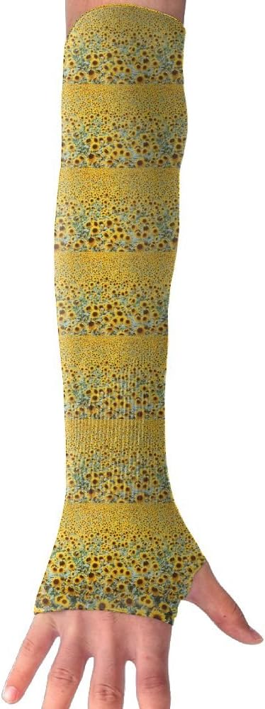Golden Sunflower Field Of Sunflowers Cooling Arm Sleeves Unisex Sun Block UV Protection International Fashion