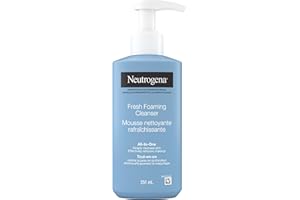 Neutrogena Fresh Foaming Facial Cleanser, All-In-One Makeup Remover Face Wash for Normal to Oily Skin Deeply Cleanses & Remov