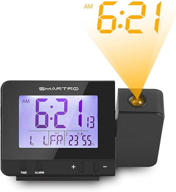 SMARTRO SC31 Projection Alarm Clock Digital Clock with