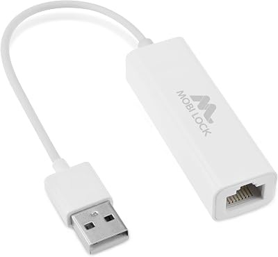 Mobi Lock USB to Ethernet Adapter 2.0 RJ45 LAN Network 100 Mbps