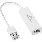 USB Ethernet (LAN) Network Adapter Compatible with Laptops, Computers, and All USB 2.0 Compatible Devices Including Windows 7