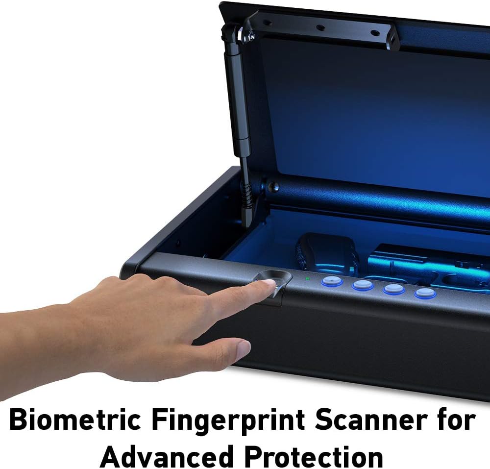 SentrySafe QAP2BEL Gun Safe with Biometric Lock, 2 Capacity & Interior Light: Home Improvement