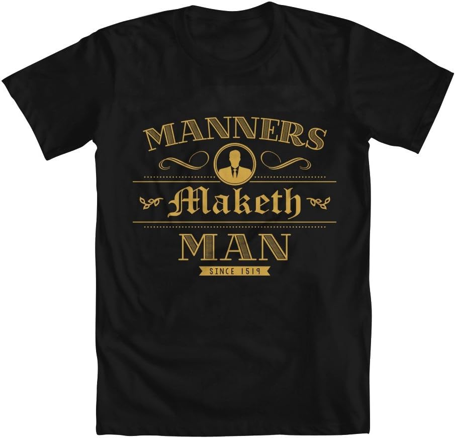 GEEK TEEZ Manners Maketh Man I Men's T-Shirt