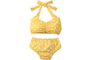 Baby Girl Bikini Kids Toddler Polka Dot Swimsuits Swimwear Beach Bathing Suit Bikinis Set Toddler Swim