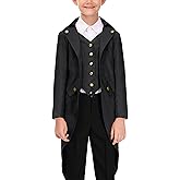 BesserBay Halloween Boys Steampunk Vintage Medieval Tailcoat Victorian Jackets Size 4-14 Years