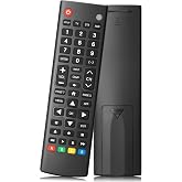 Universal TV Remote Control for Samsung, LG, Hisense, TCL, Sony, Vizio TV | for Roku, Onn, Toshiba, Philips TV and DVD, Blu Ray Player, Soundbar Devices. Easy Pairing, with User Manual, Infrared