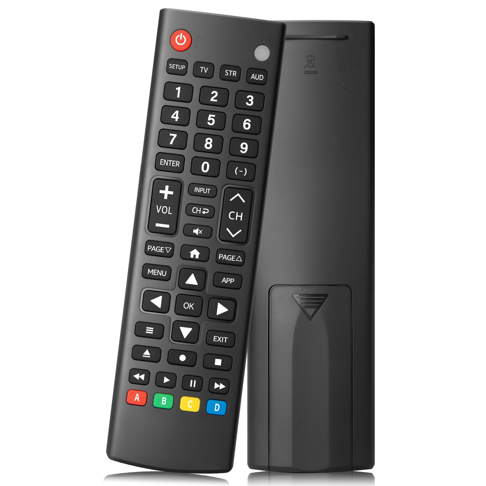 Universal TV Remote Control for Samsung, LG, Hisense, TCL, Sony, Vizio, Onn, Toshiba, Philips and More DVD, Blu Ray Player, Soundbar Devices