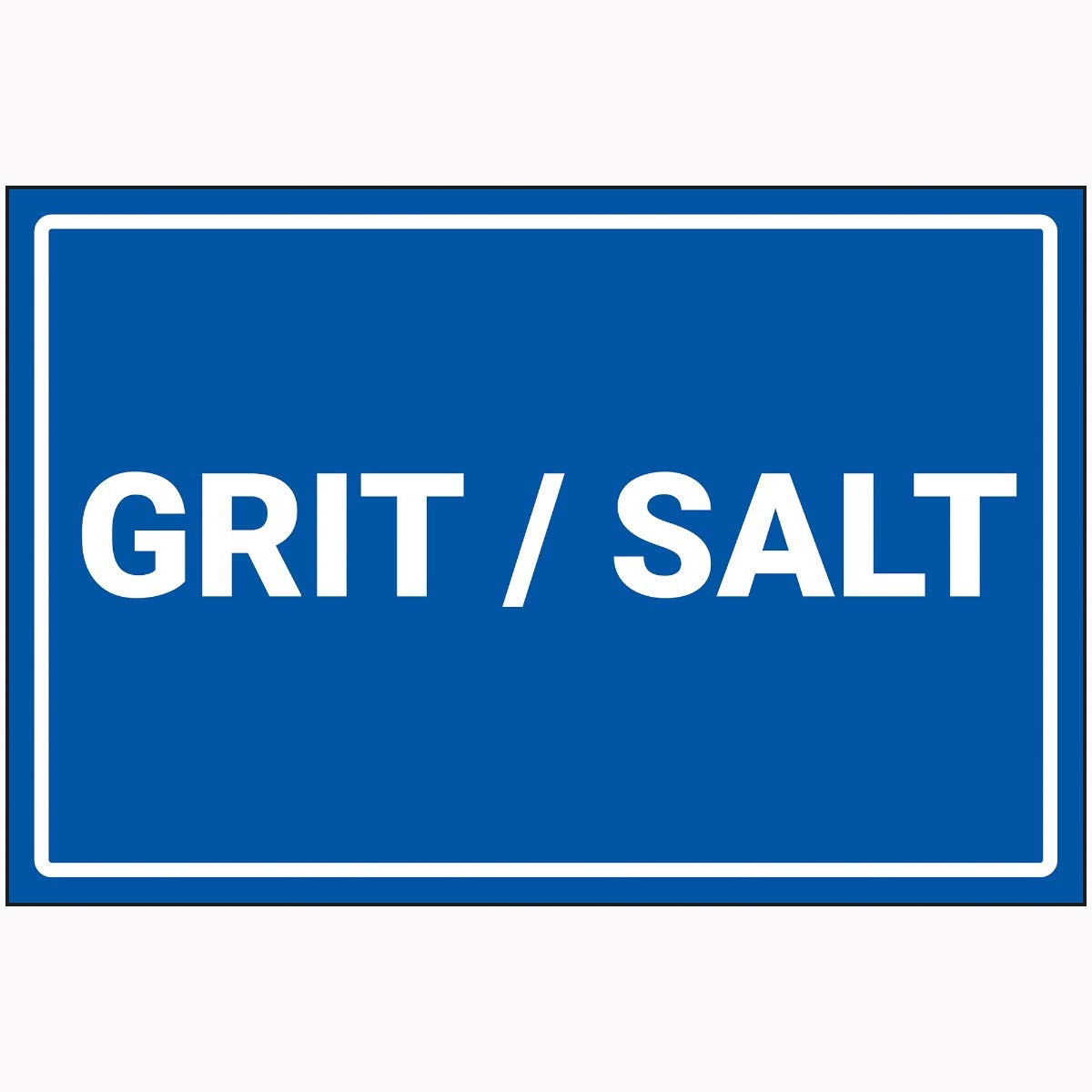 V Safety Grit/Salt Sign - 400mm x 300mm - 2mm Rigid Plastic