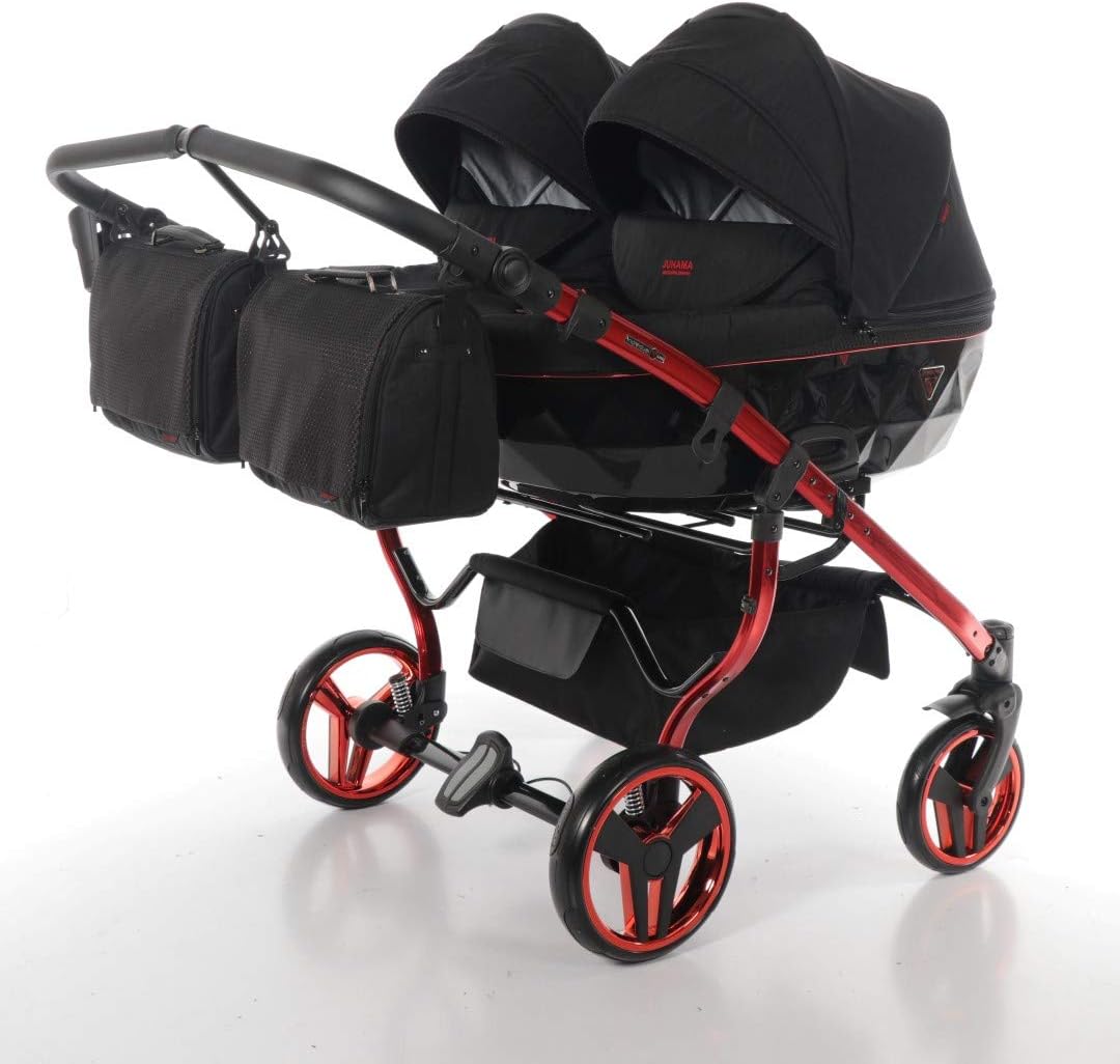 Double Buggy Twin JUNAMA Duo Individual JUNAMA Duo (01. Schwarz-Rot, 3IN1)