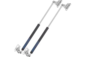 ARANA 20 inch 55 LB Gas Struts Shocks Props with Mounting Brackets, 20" Hydraulic Lift Support Gas Struts for Hatch Trailer Door Tanning Bed Cabinet Trap Door Storage Box Lid, 2Pcs