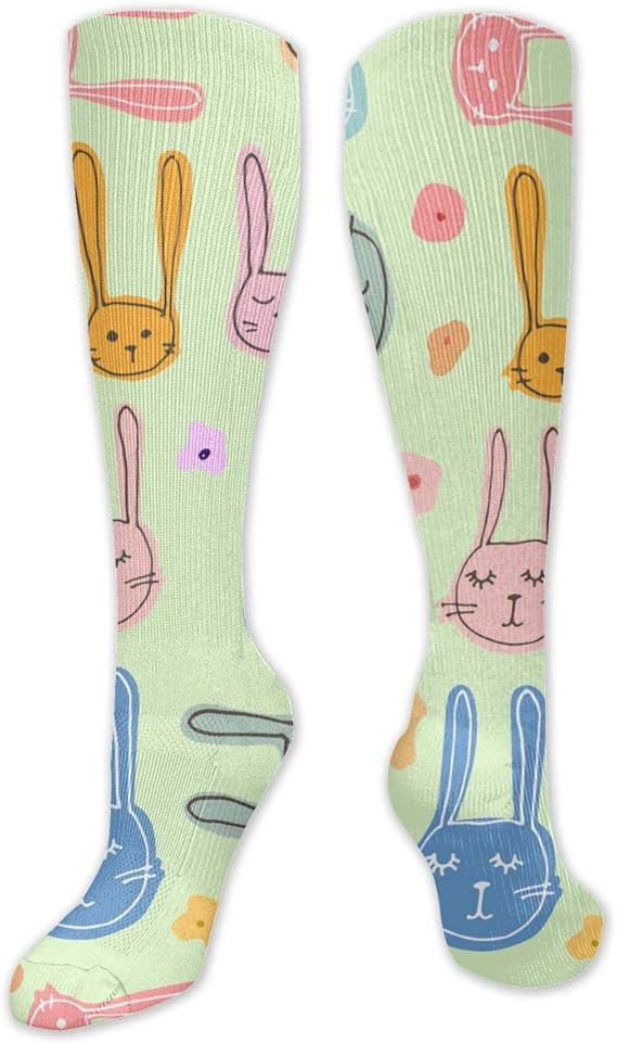 Cute Bunny Customized Socks For Women And Men，Customized