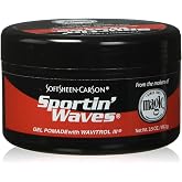 SoftSheen-Carson Sportin' Waves Gel Pomade with Wavitrol III, 3.5 oz