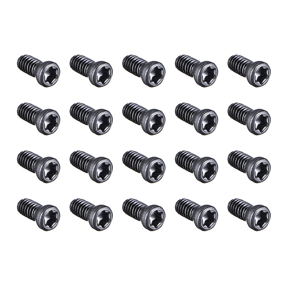 sourcing map M2.5x6mm Torx Screws for Replaces Carbide Insert CNC Lathe Tool 12.9 Grade Carbon Steel 20pcs โ image 1