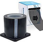Keedolla Black Barrier Film Roll with Dispenser Box, 4" x 6" Tattoo Barrier Tape Protective Adhesive Film Perforated Dental D