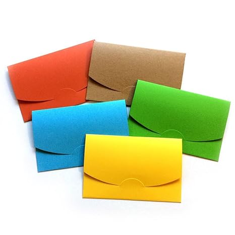 Plain Gift Card Holders Asst Colors 2 3 4 X 4 1 4 Money Business Card Membership Loyalty Reward Receipt Holder Pack Of 30