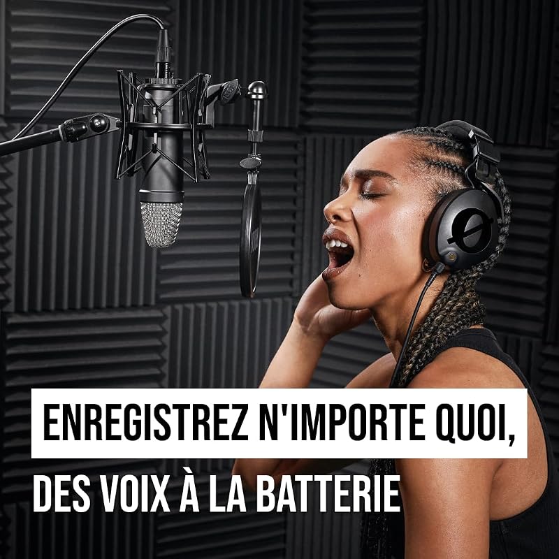 NT1 Signature Series Microphone à condensateur, Filtre Anti-Pop et câble XLR pour la Production Musicale et l'enregistrement Vocal