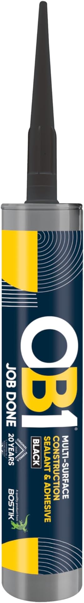 OB1 Black Multi-Surface Sealant & Adhesive Hybrid Technology 290ml