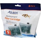 Aqueon Filter Cartridge Small/6 Pk - Aquarium Filter Cartridge - 6 Count