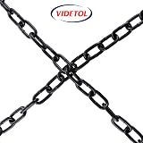VIDETOL 15m 5mm 304 Stainless Steel Chain Heavy Duty Black Welded Link for view 5
